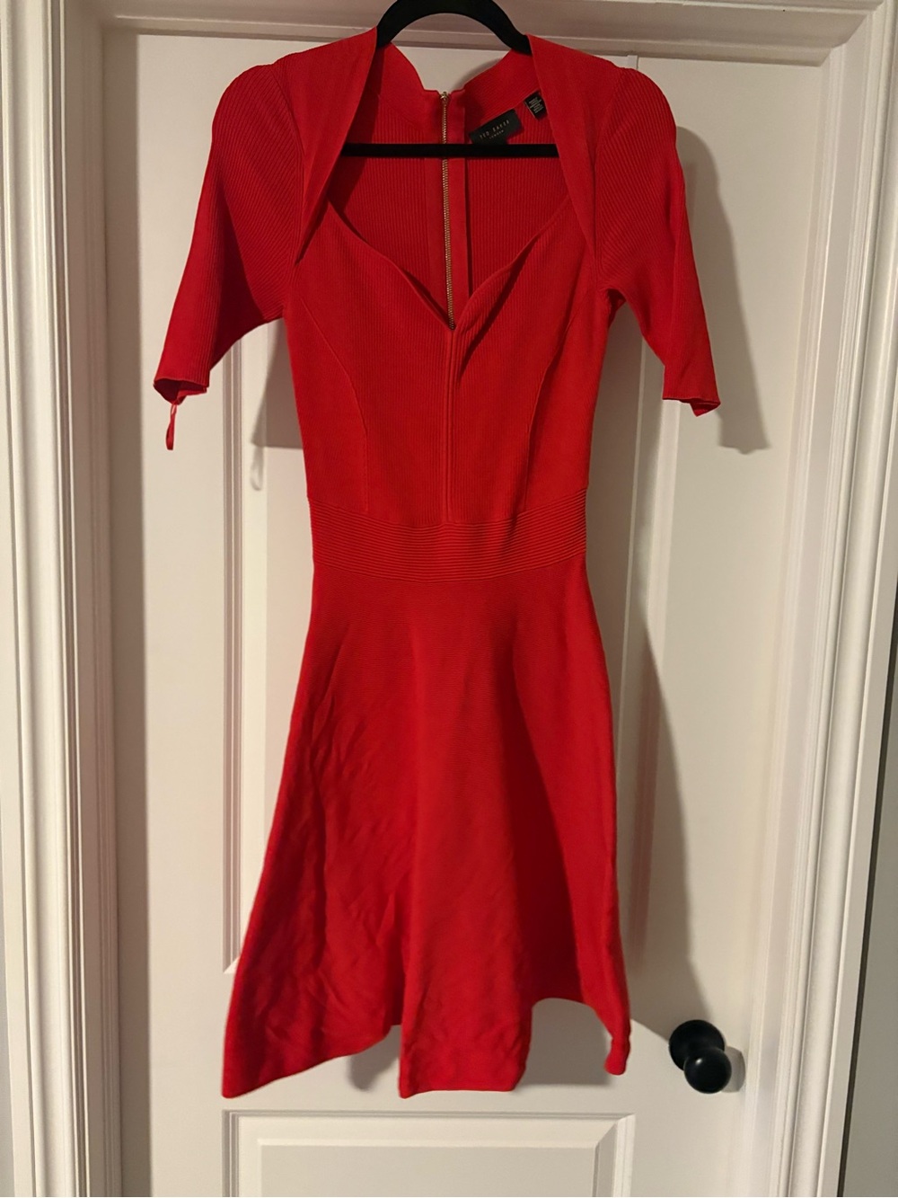 Ted Baker London Red Fit-and-Flare Mini Dress